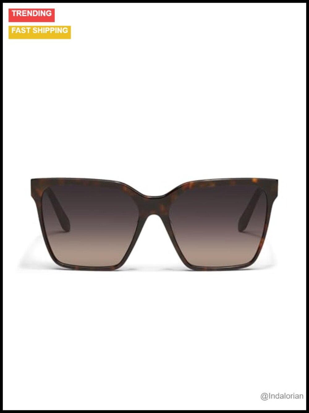 Quay Square Oversized Sunglasses UV Protection
